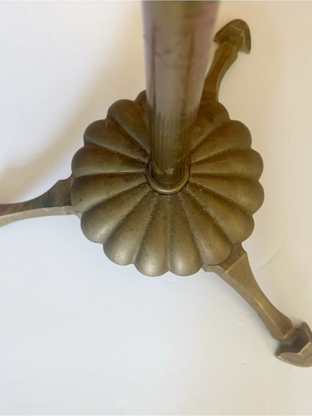 Vintage Hollywood Regency Brass Valet Stand Suit Wardrobe Floor Hanger